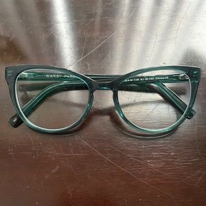 Warby Parker Green Framed Glasses
